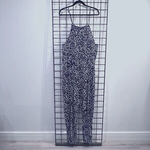 NWT Sandiva Navy & White Jumpsuit Beach Coverup X-Large